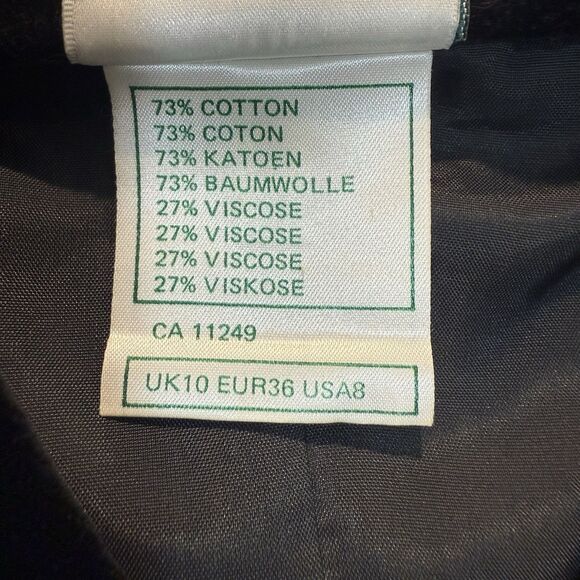 VTG Laura Ashley Dress 80s 90s Black Velvet Beaded Long Sleeve Midi 8 - Picture 10 of 13